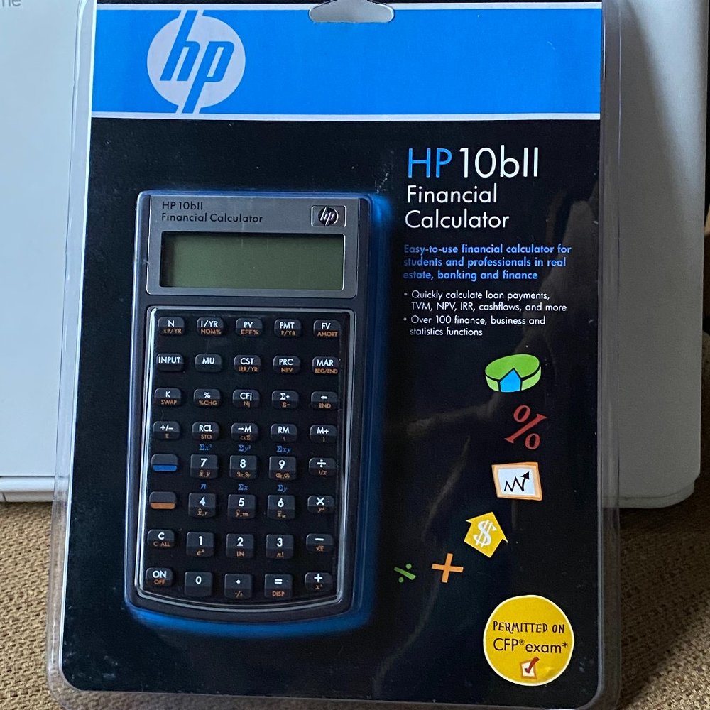 Hewlett Packard HP10bll Financial Calculator